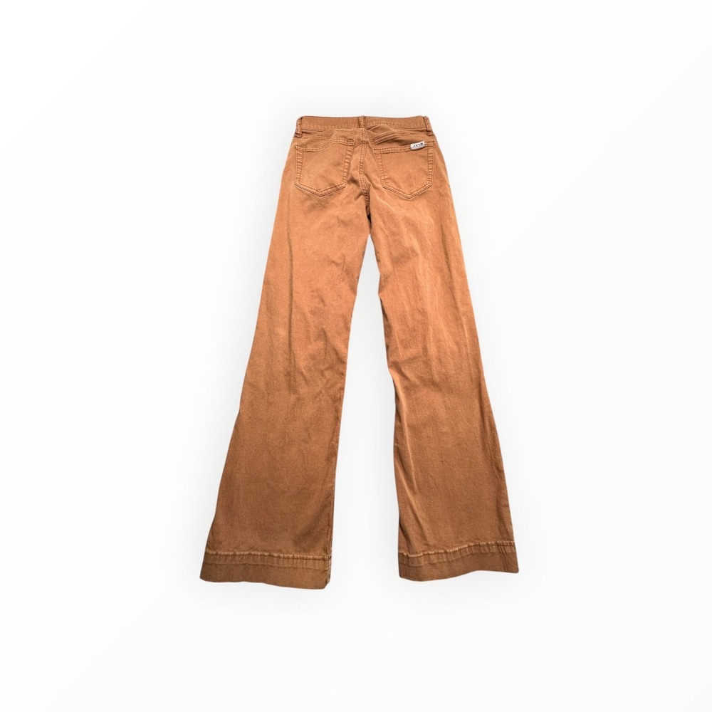Joe's Jeans Wide Leg Flare Jeans in Rust Brown